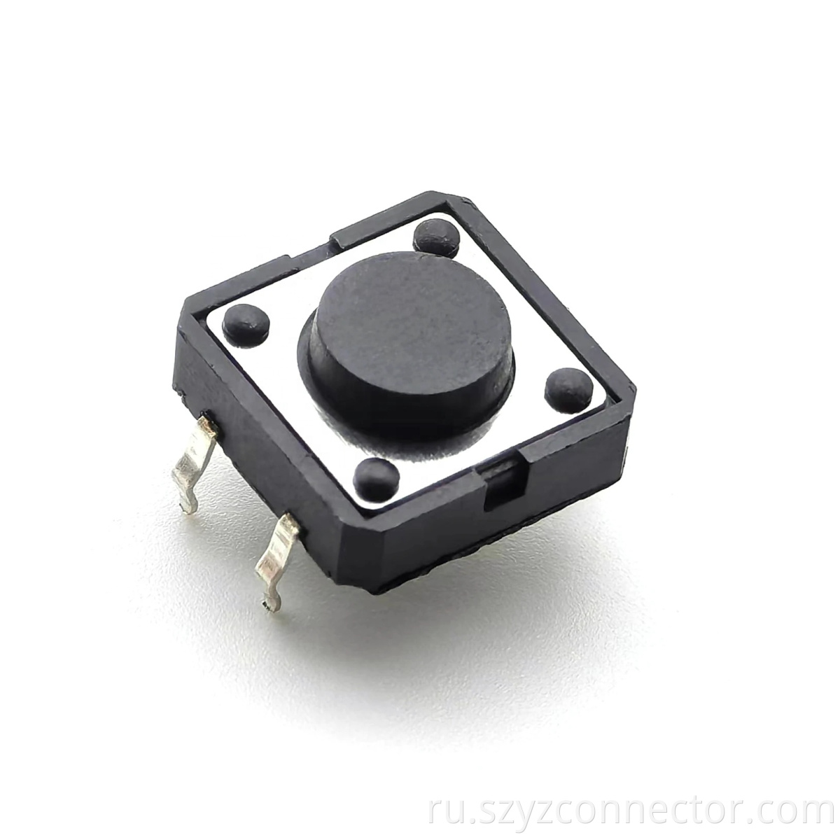 TACT SWITCH 12X12mm 4P H=5.0mm Black Handle DIP